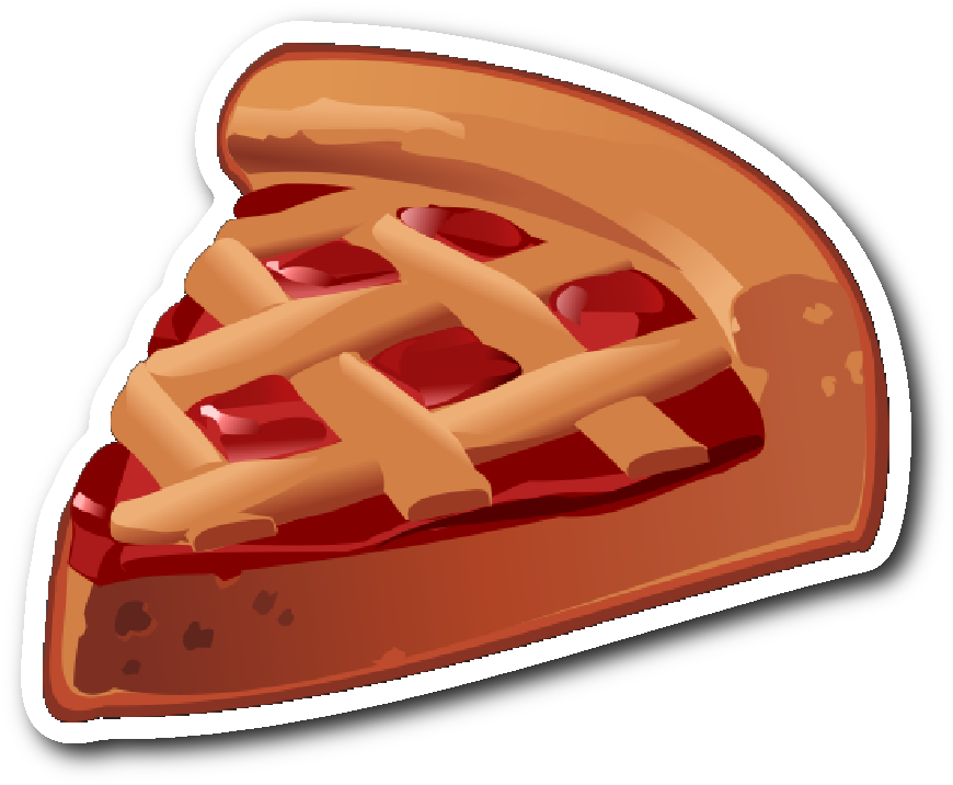 Cherry Pie Sticker - Sweets Stickers (1064x1064), Png Download