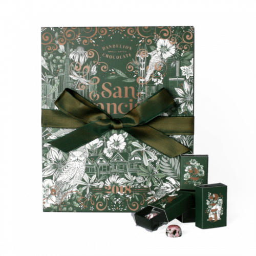 The 2018 Advent Calendar Tied With A Bow - Advent Calendar (500x500), Png Download