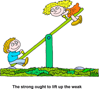 Seesaw - See Saw Up And Down Clipart (400x361), Png Download