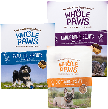Whole Paws Dog Treats - Whole Paws Large Dog Biscuits (390x390), Png Download