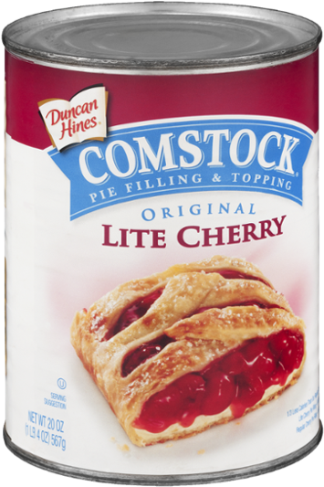 Comstock Original Lite Cherry Pie Filling Or Topping (600x600), Png Download