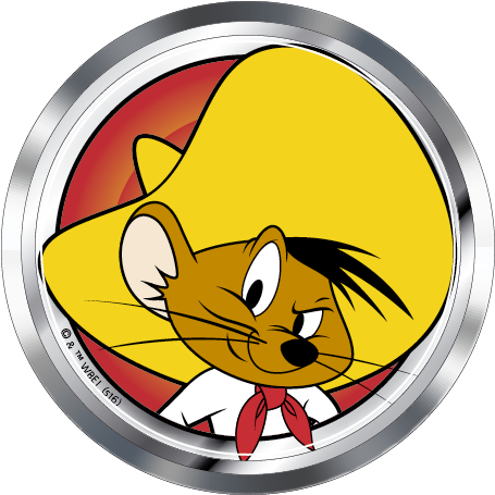Looney Tunes Speedy Gonzales Premium 3d Chrome Fan - Speedy Gonzales (482x482), Png Download