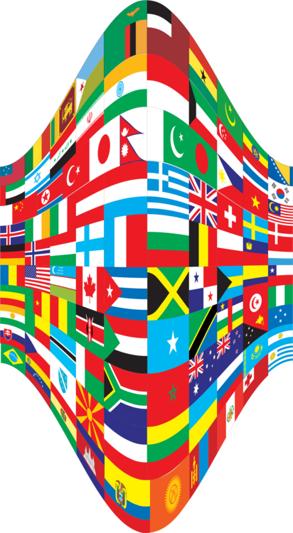Flags Of The World World Flag Flag Of Serbia Rainbow - Flags Perspective (412x750), Png Download