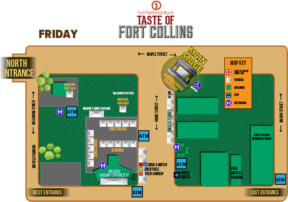 Foco Friday Map - Floor Plan (1200x775), Png Download