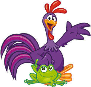 La Gallina Pintadita Personajes Png - Galinha Pintadinha Candy Colors Png (305x483), Png Download