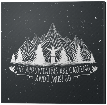 Vector Wilderness Quote Poster With Man Silhouette, - Silhouette (400x400), Png Download