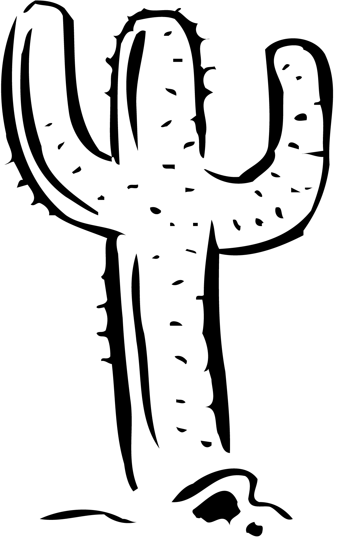 Graphics - Large-flowered Cactus (1200x1907), Png Download