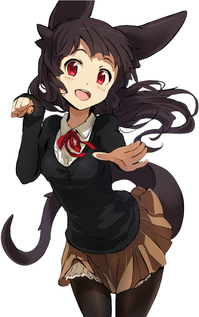 669kib, 752x1063, Neko Girl - Fox Cute Anime Girls (752x1063), Png Download