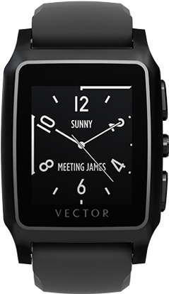 Smart Wearable Gear Vector Meridian Smart Watch Black - Vector Meridian Smartwatch (300x440), Png Download