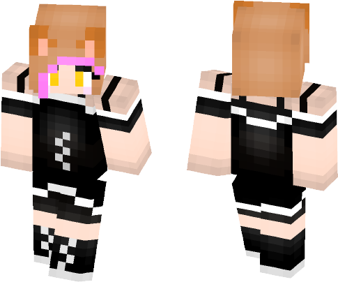 Orange Haired Maid - Girl (584x497), Png Download