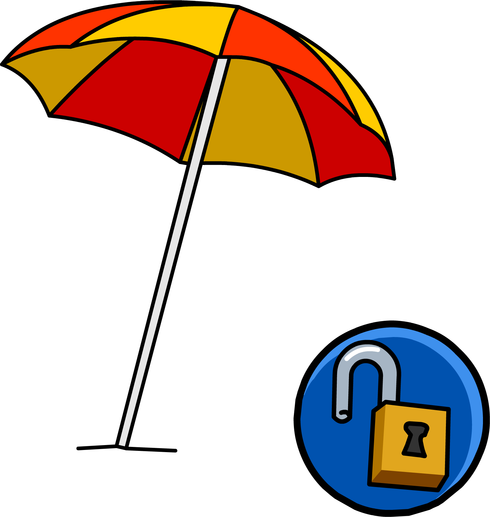 Beach Umbrella Unlockable Icon - Beach Umbrella Icon (1602x1689), Png Download