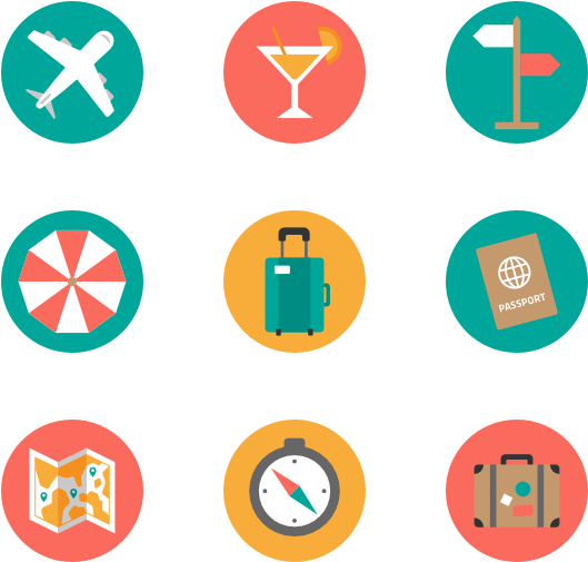 Summer Collection - Flat Office Icon Vector Png (600x564), Png Download