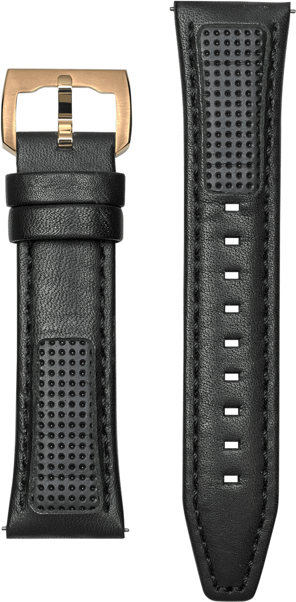 The Black Texture Leather 24mm - Lacoste Watch 3510g Spare (1300x1300), Png Download