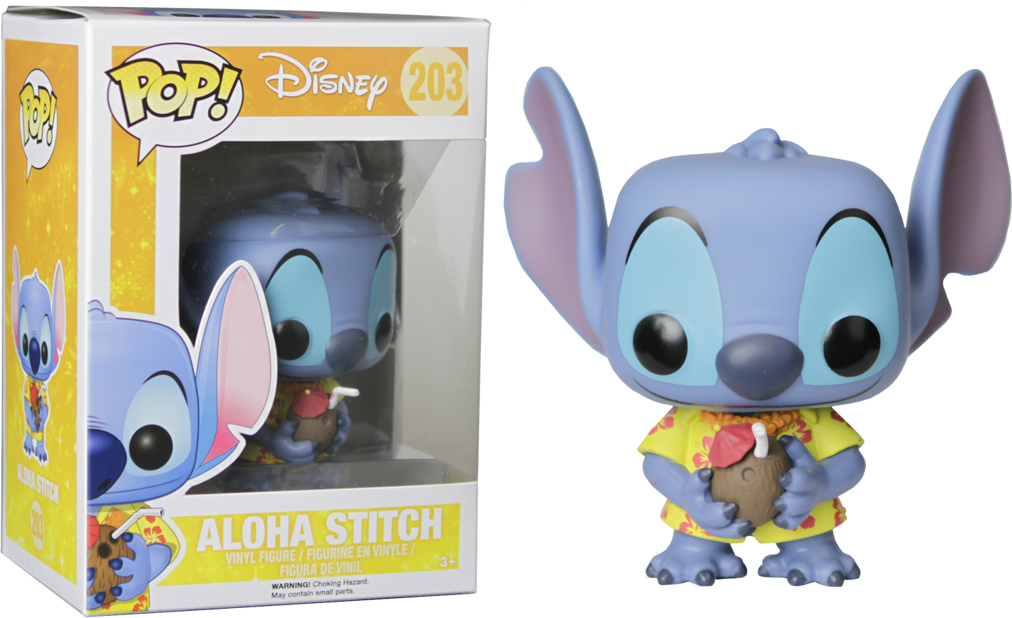 Disney Aloha Stitch - Aloha Stitch Funko Pop (1420x868), Png Download