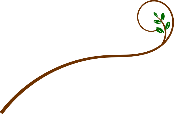 Swirl Branches Clipart (600x393), Png Download