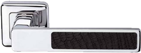 Cloud 3 Leather Lever Handle In Dark Lizard Texture - Buckle (500x500), Png Download