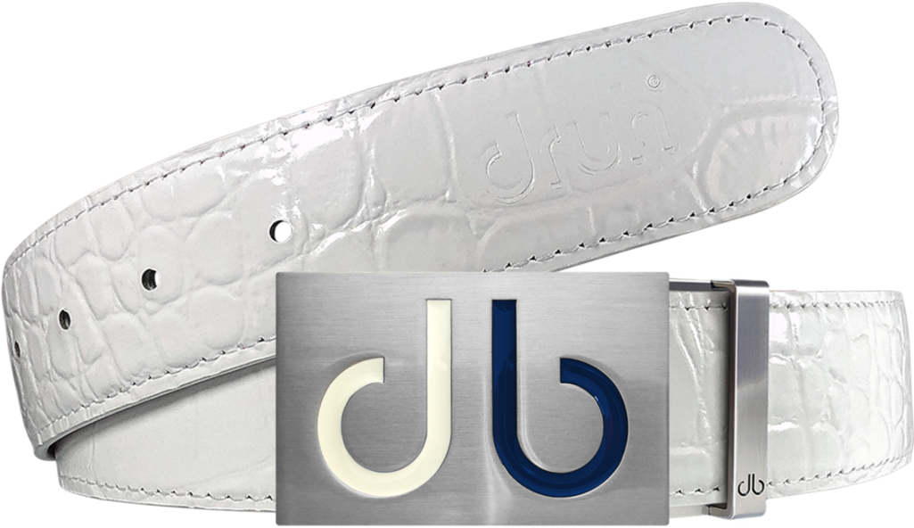 Two Tone Interchangeable Buckle With White Crocodile - Belt (1024x1024), Png Download
