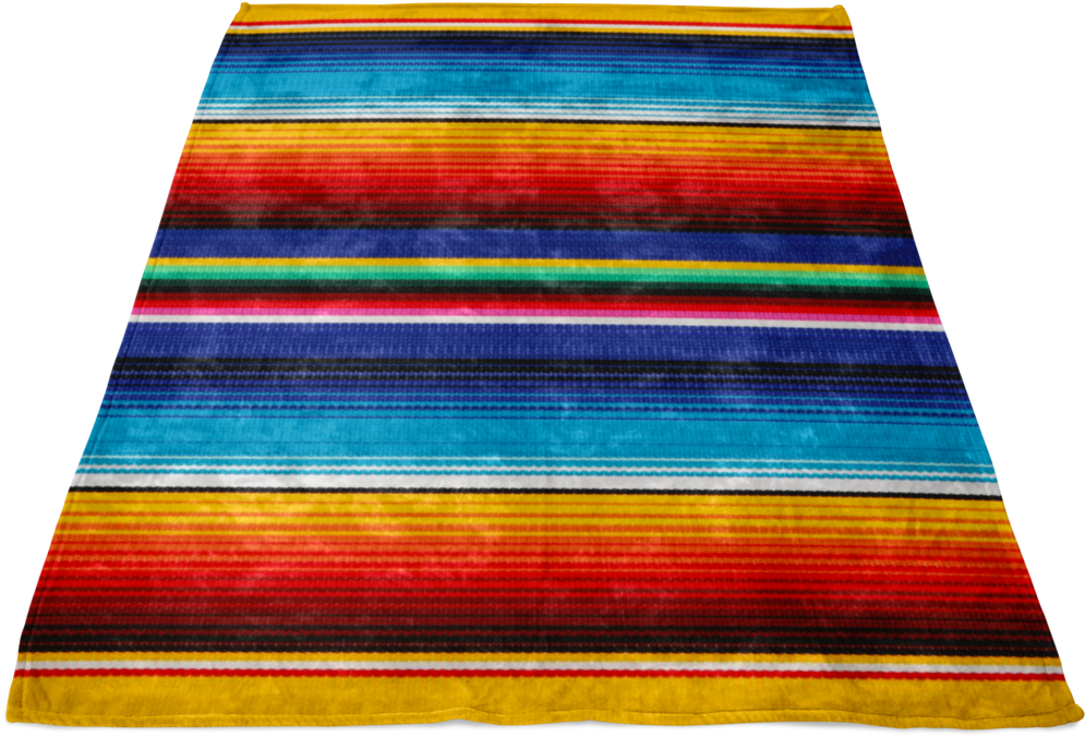 Mexican Sunrise Fleece Blanket Aircooled Lifestyle - Sunrise Fleece Blanket East Urban Home (1024x1024), Png Download