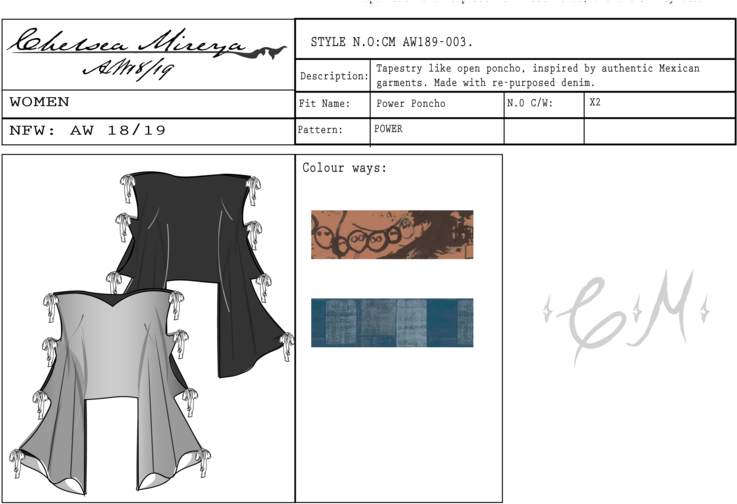 Each Garment Tech Pack Including Size Specs - Pattern (778x550), Png Download