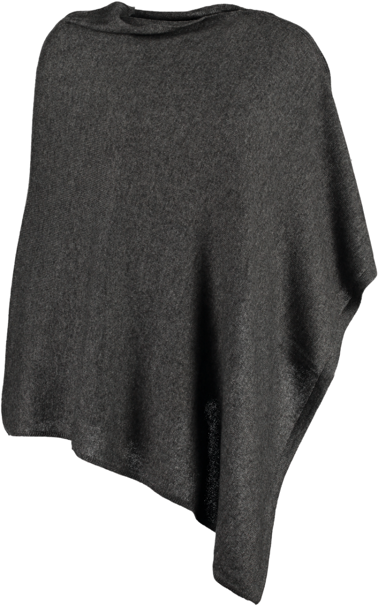 Fluffi London Dark Grey Cashmere Poncho Hogarth - Sweater (1200x1200), Png Download