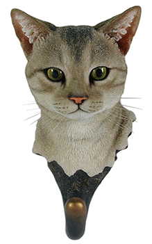 Tabby Cat Light Grey Hook - Cat (350x350), Png Download