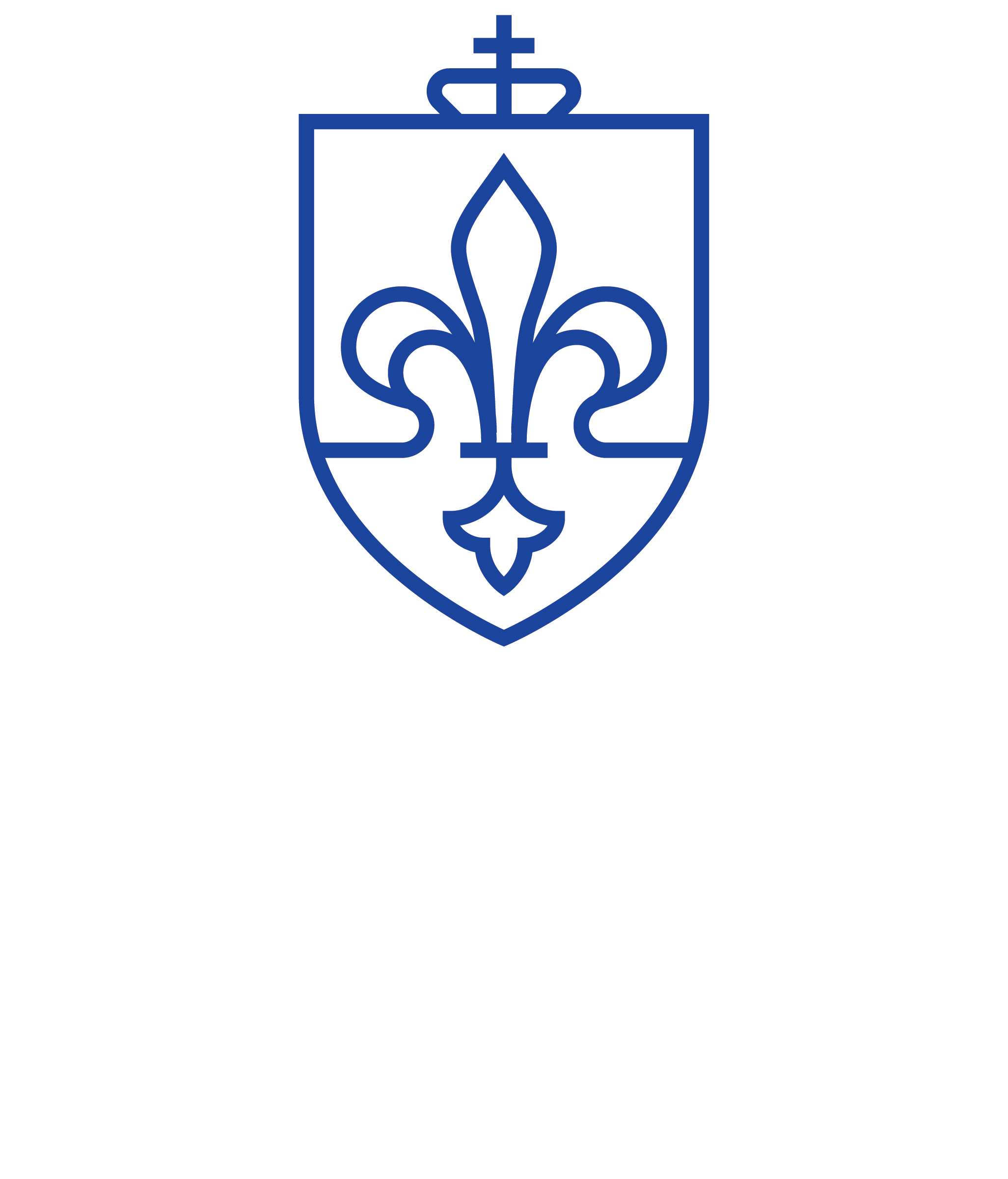 Rgb - Saint Louis University White Logo Png (2053x2401), Png Download