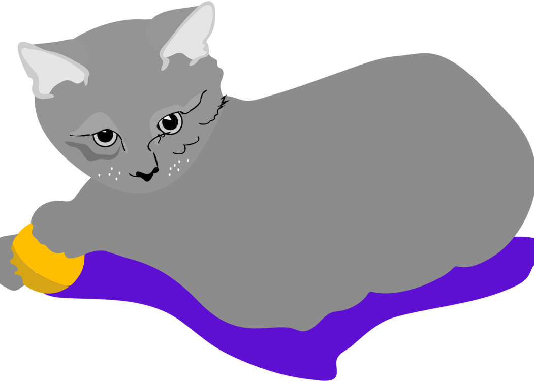 Kitten Tabby Cat Whiskers Domestic Short-haired Cat - Cat (1051x750), Png Download