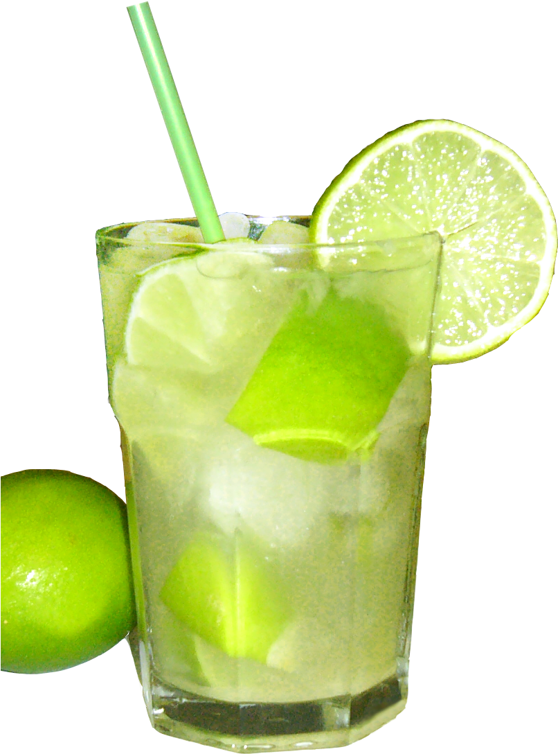Zutaten • 1 Limette • 2 Tl Rohrzucker • 6 Cl Ginger - Caipirinha Getränk (805x1097), Png Download