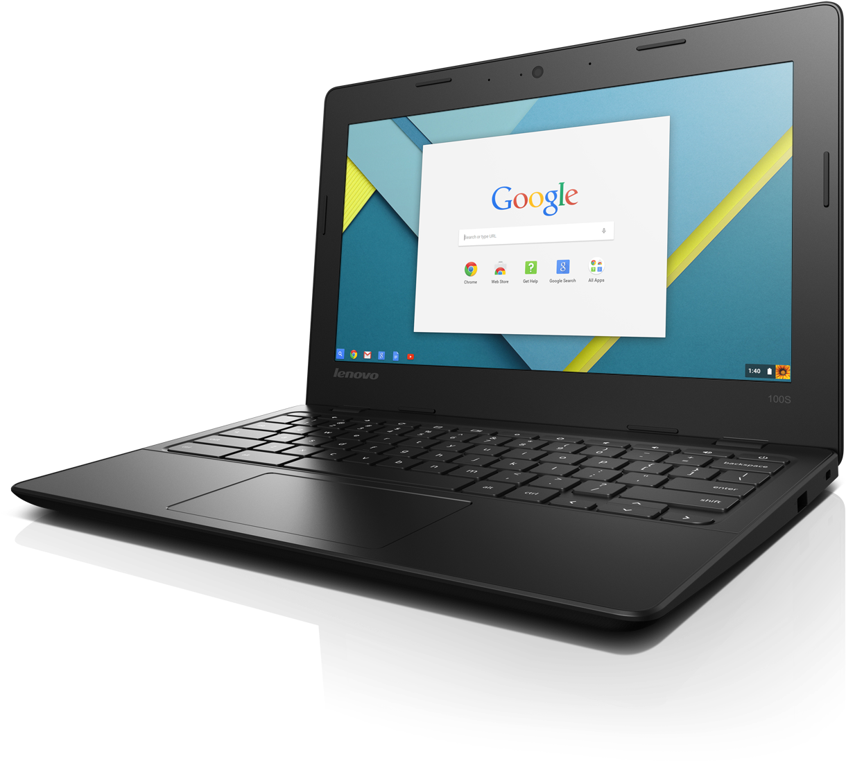 Lenovo Ideapad 100s Chromebook - Lenovo Chrome Book (1280x1142), Png Download