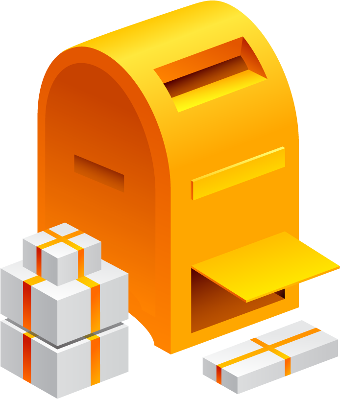Post Box And Package Icon - 企业 邮局 (1920x1200), Png Download