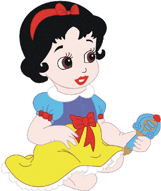 Baby Princess Clip Art - Princesas Disney Bebes Blanca Nieves (400x400), Png Download