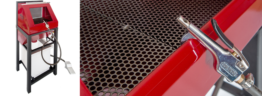 Our Various Lines Of Cleaning Tables Allow You To "blow - Part Blow Off Station (870x320), Png Download