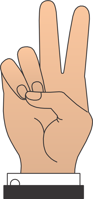 Imágenes De Dedos Y Manos - Dedos Animados (373x800), Png Download