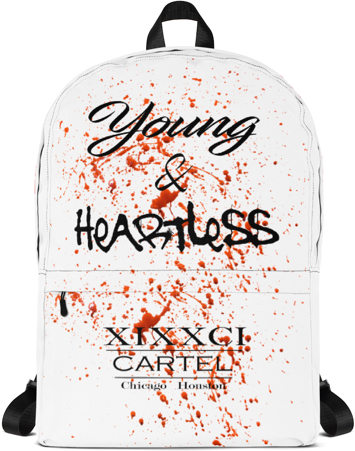 Image Of Young & Heartless Backpack - Bag Secured (1000x1000), Png Download