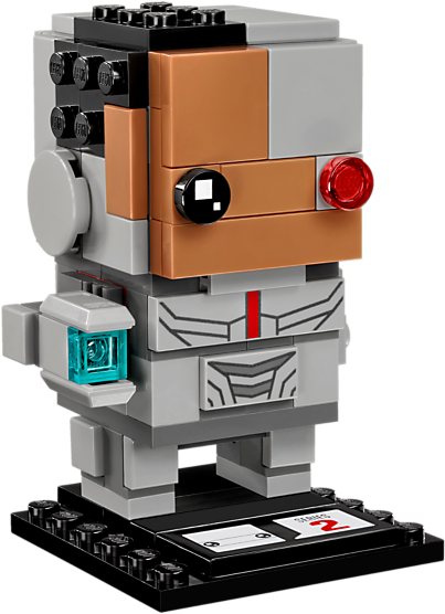 Cyborg - Lego Brickheadz Cyborg (800x600), Png Download