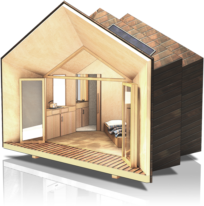Jean - Small Wooden House Models (805x716), Png Download