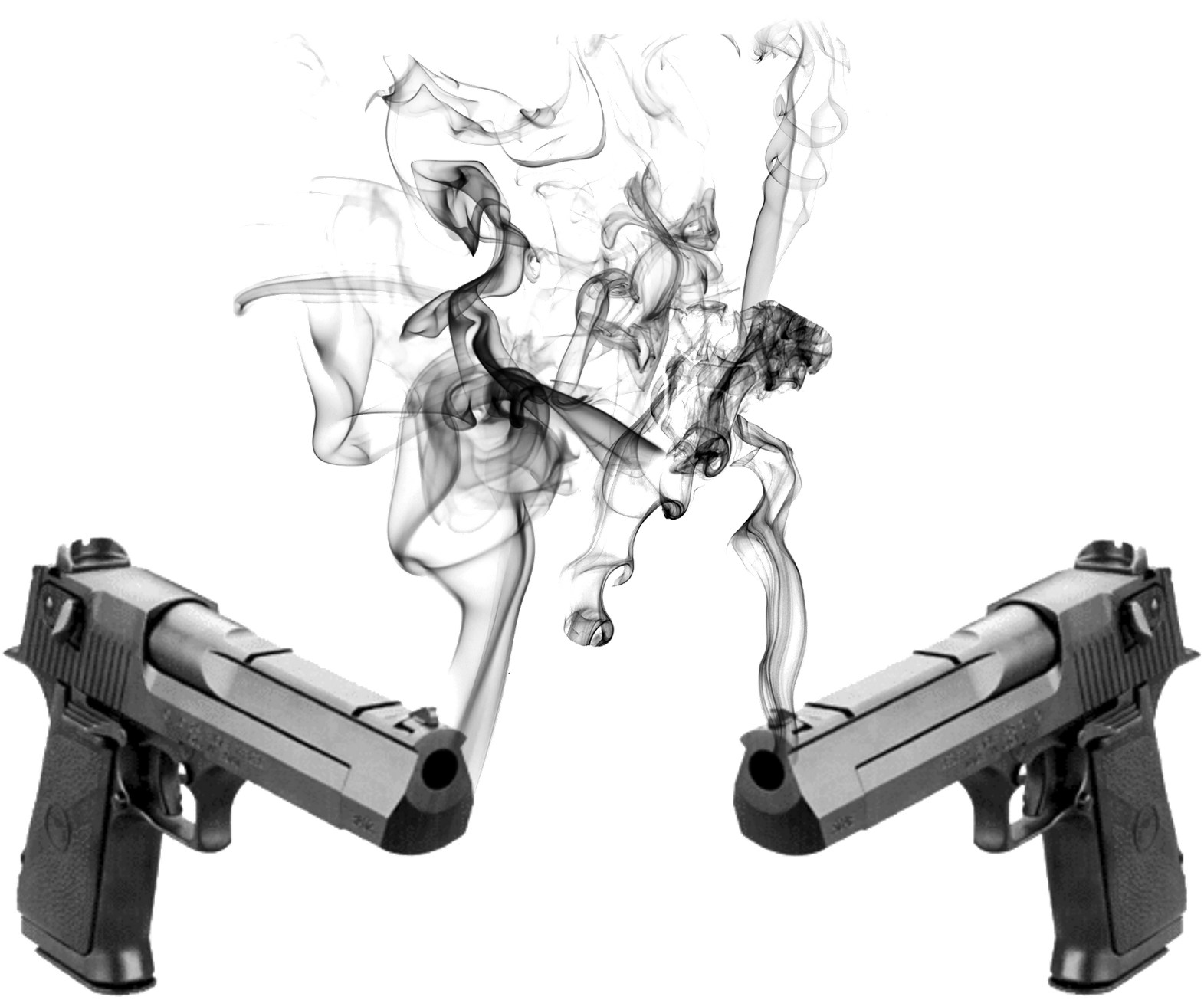 Smoking Guns Logo 2 By Slynge D34cu1m Guns Png Full Size Png Download Seekpng