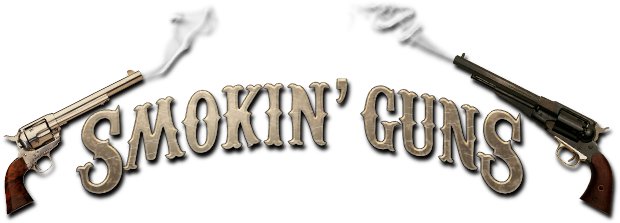 Full Smokin' Guns Logo - Smokin Guns Logo (653x223), Png Download