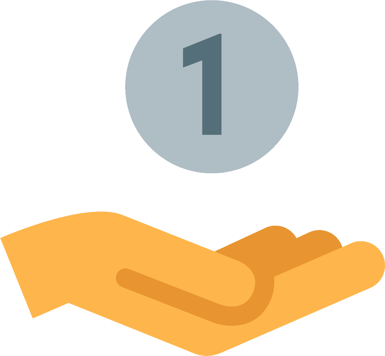 Coin In Hand Icon - Benefit Icon (1600x1600), Png Download