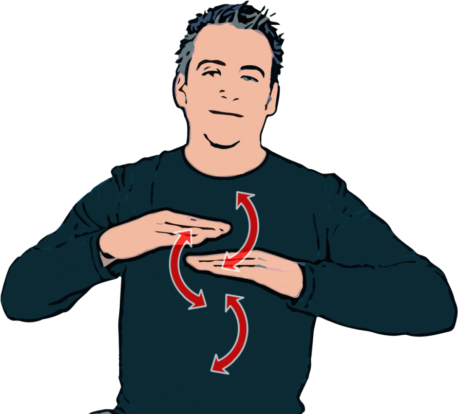 Primary Flat Hand Starts In Front Of Body With Plam - Makaton Sign For Build (930x804), Png Download