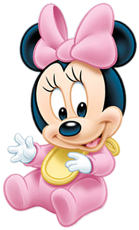 Thinou Molduras Convite, Patinho Desenho, Imagens Disney, - Minnie E Mickey Baby (312x500), Png Download