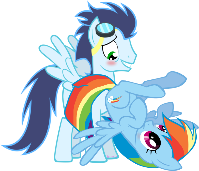 Gizemyorganci, Blushing, Eyes On The Prize, Female, - Soarin Pony (1024x957), Png Download