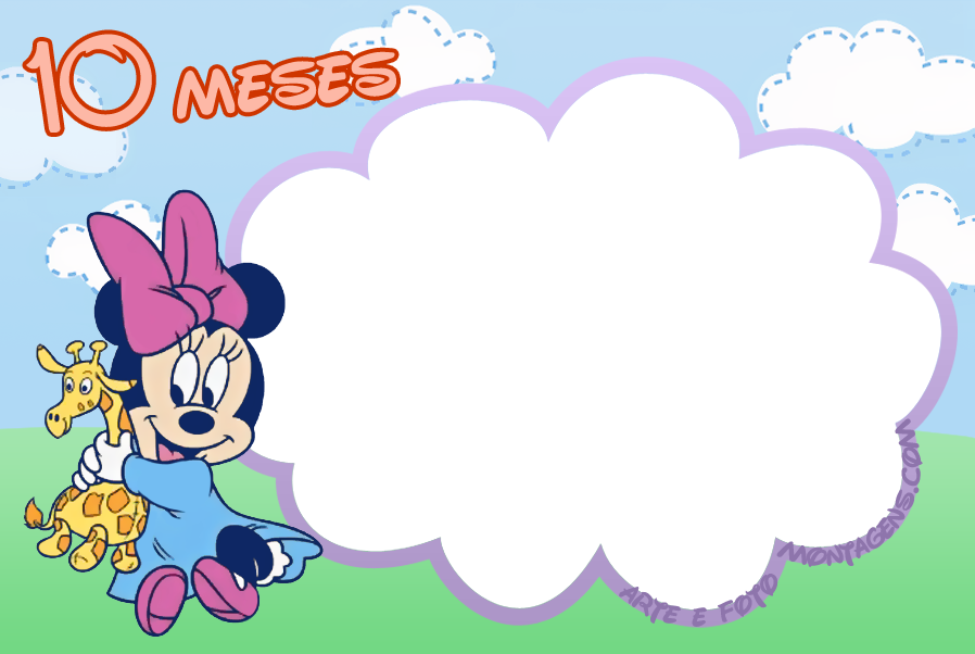 Minnie-10meses - Minnie Mouse Bebe (898x602), Png Download