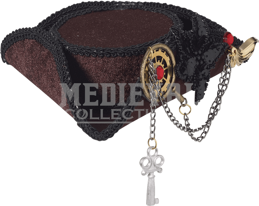 Steampunk Gears Mini Pirate Hat (850x850), Png Download