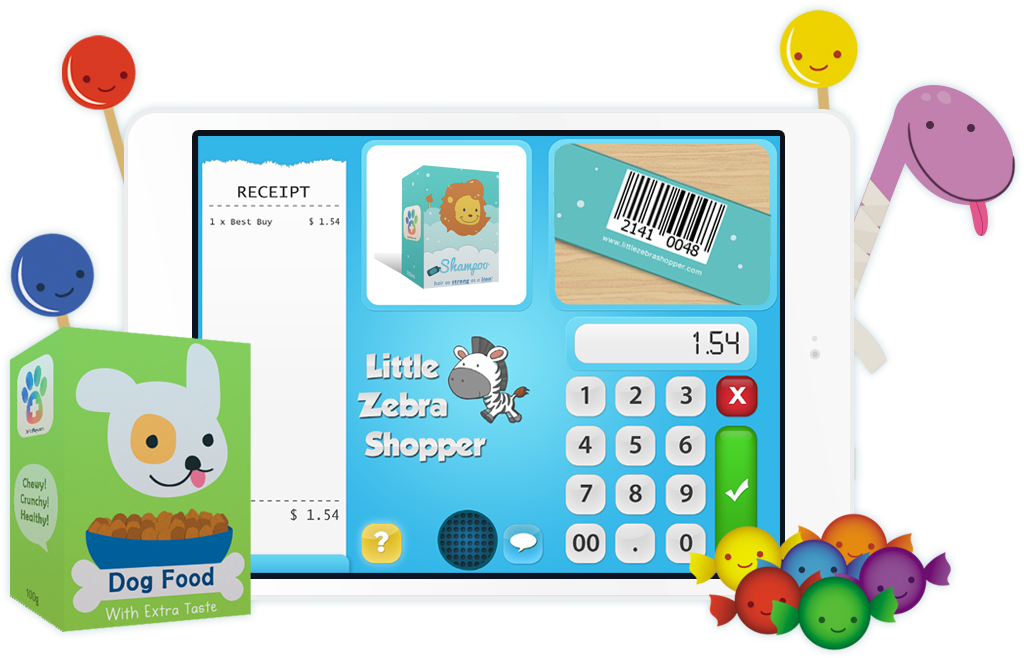 Little Zebra Shopper Things (1081x657), Png Download