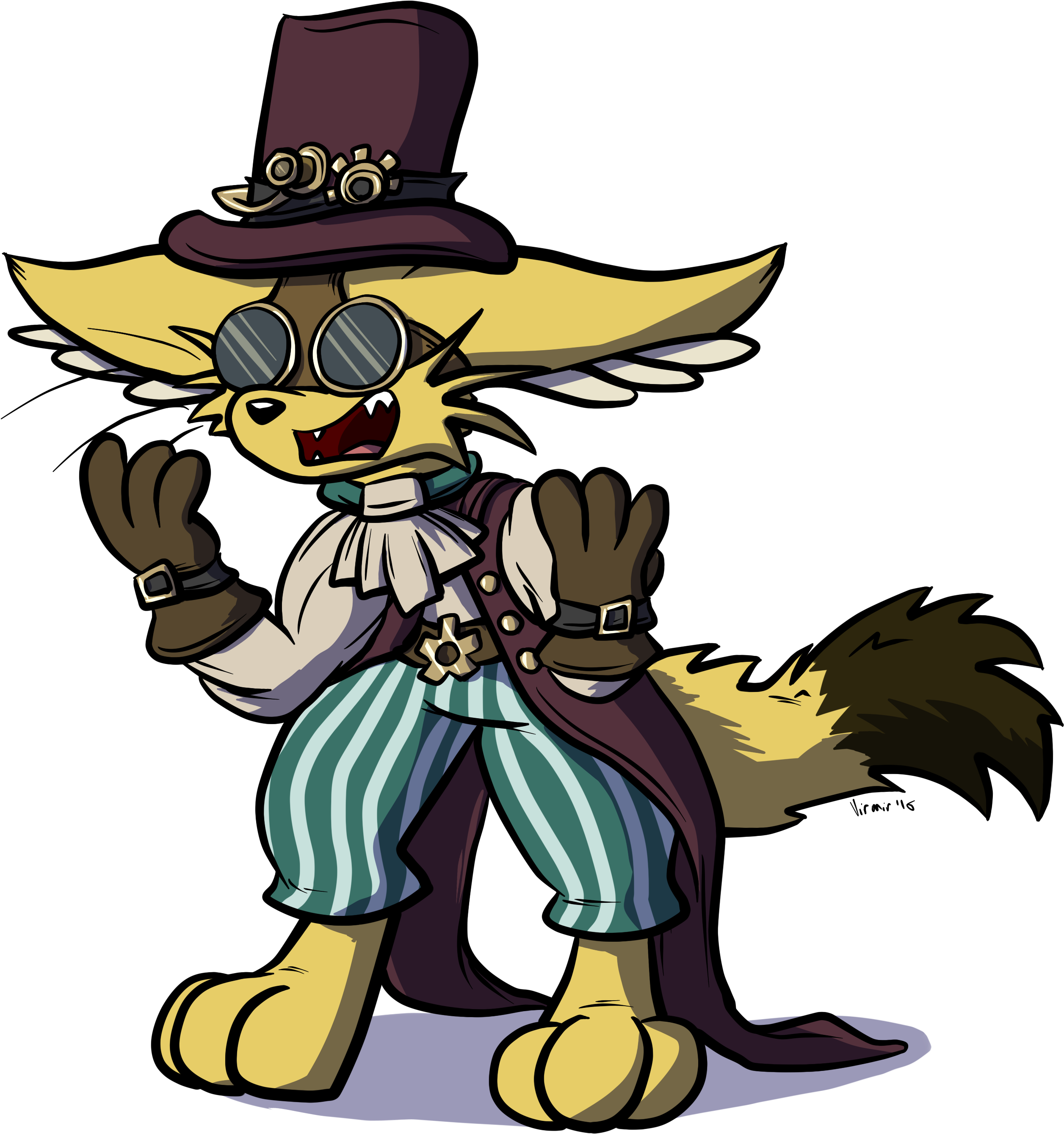 Steampunk Fennec - Art (2722x2856), Png Download