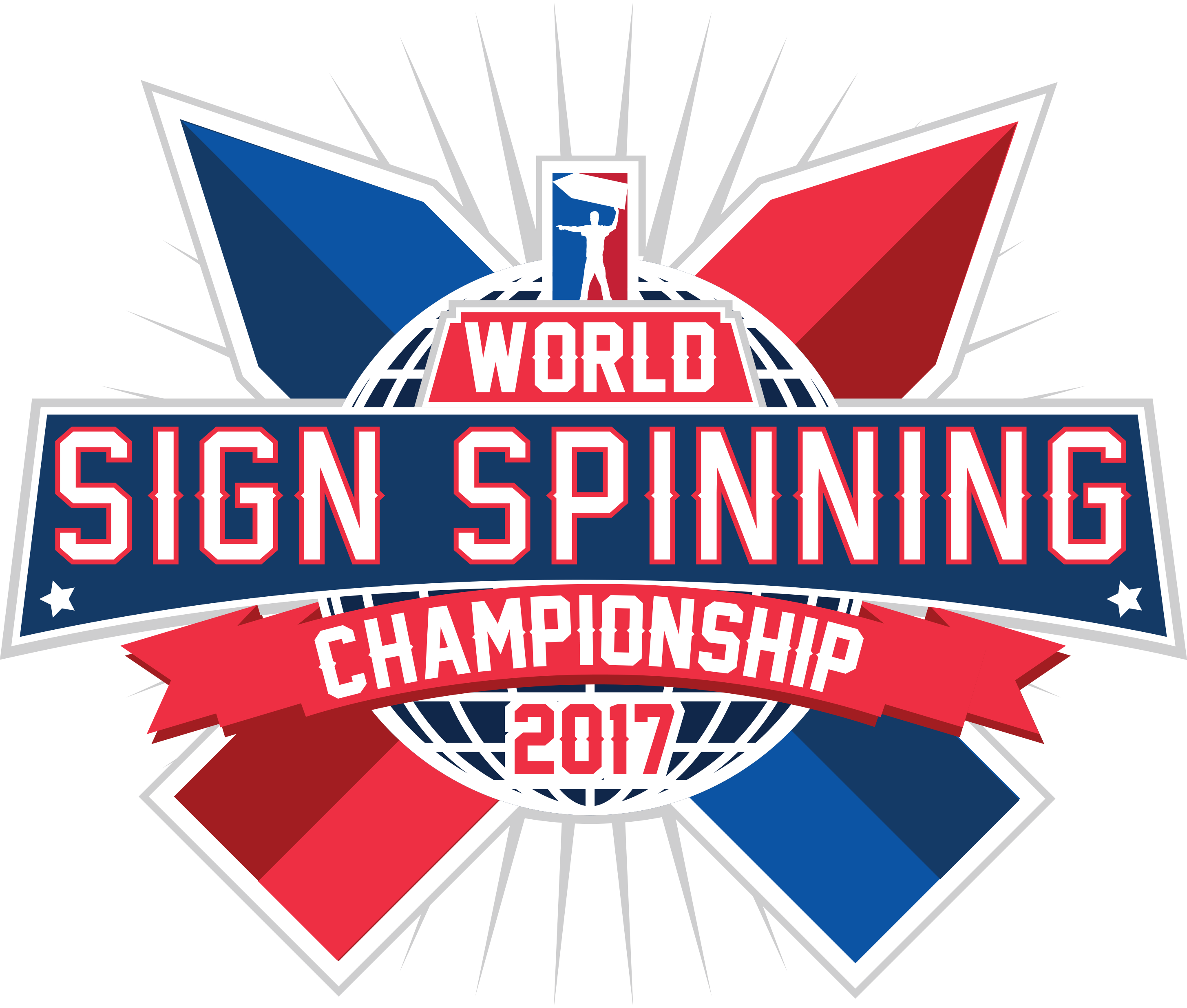 2017 Wssc World Sign Spinning Championship Logo - Fremont Street Experience (2911x2473), Png Download