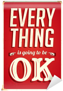 Vintage Metal Sign - Everything Ok (400x400), Png Download