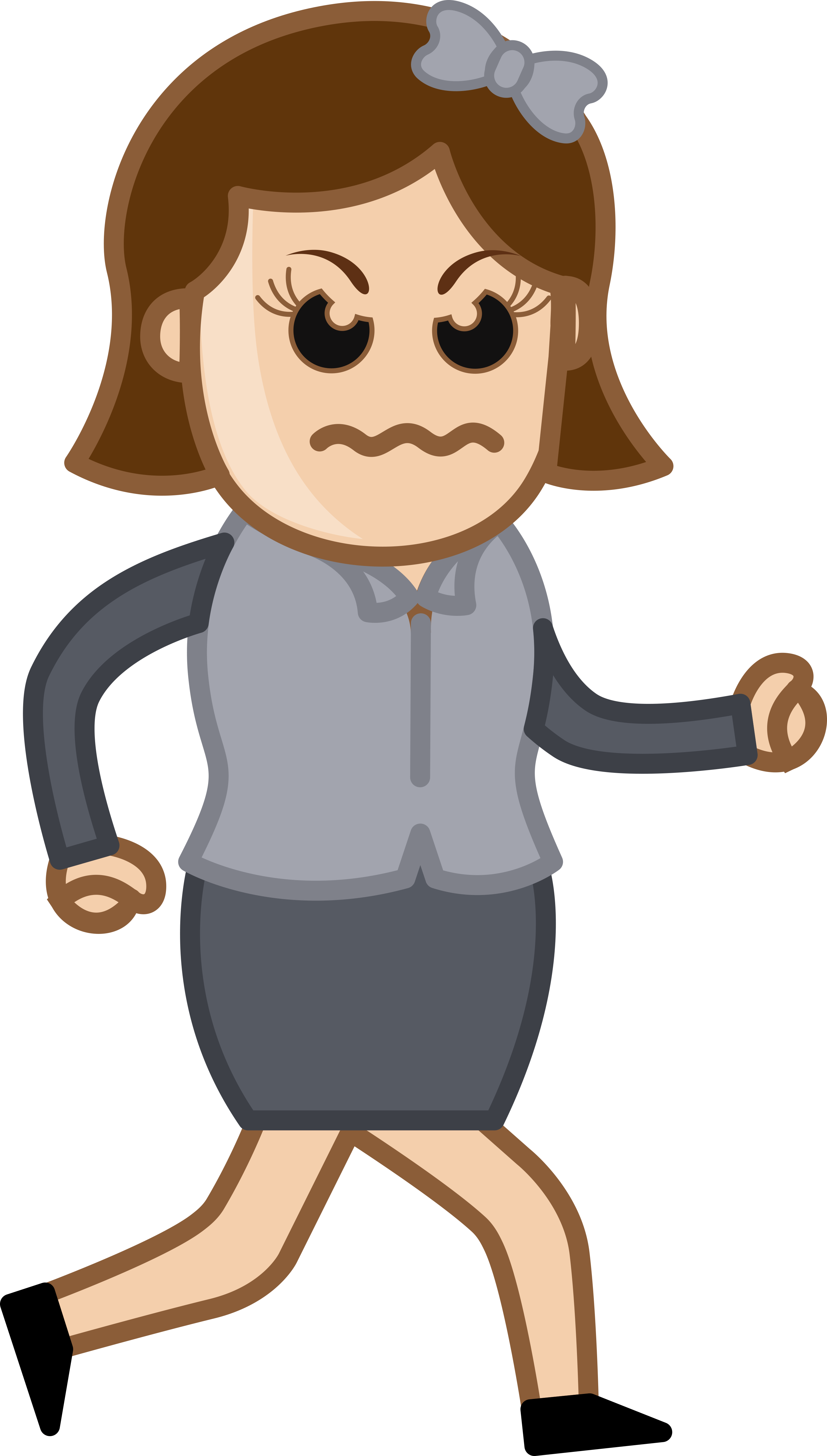 Very Angry Woman Gy5u4yuo - Walking Cartoon Characters (3000x5279), Png Download