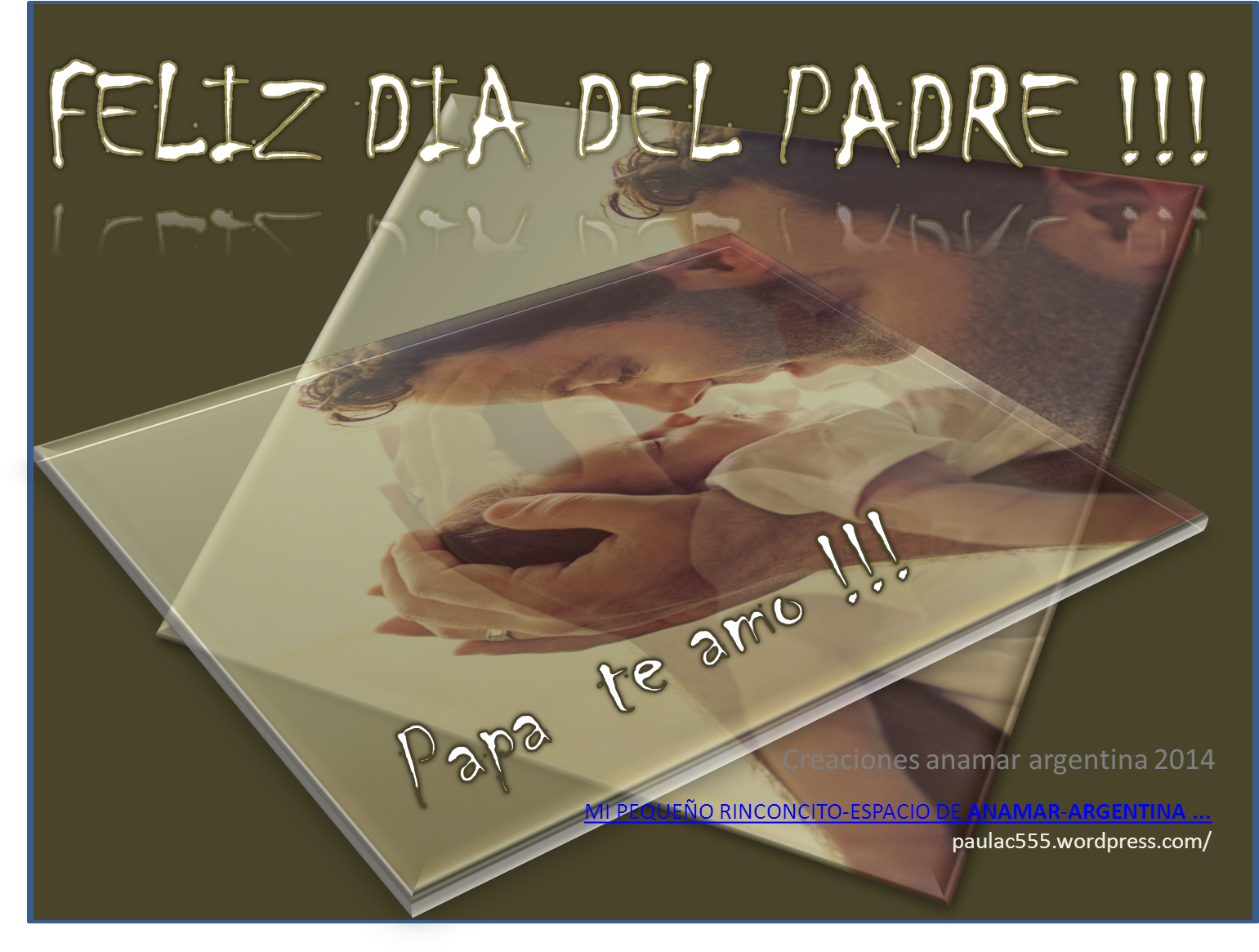 Dia Del Padre 1 Creaciones Anamar Argentina - Argentina (1657x1216), Png Download